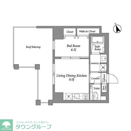 ENetial代官山の物件間取画像
